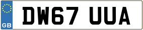 Trailer License Plate